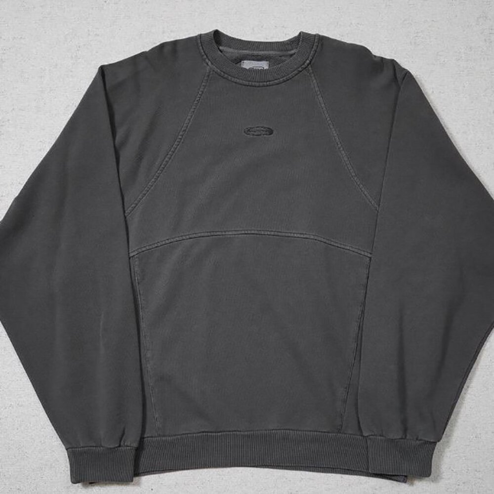 Grailz Retro Geometric Cut Logo Embroidered Pullover Sweatshirt